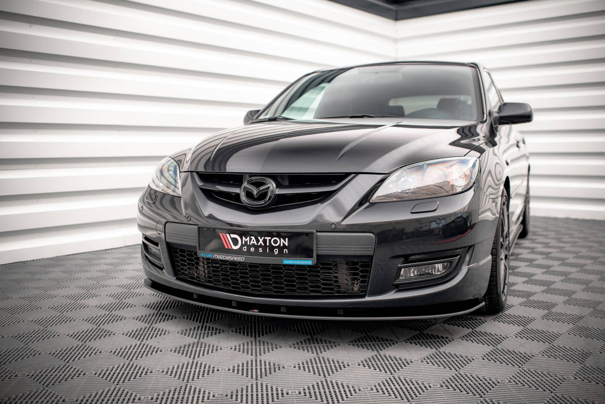 Frontspoiler fra Maxton Design for Mazda 3 MPS MK1 sett forfra