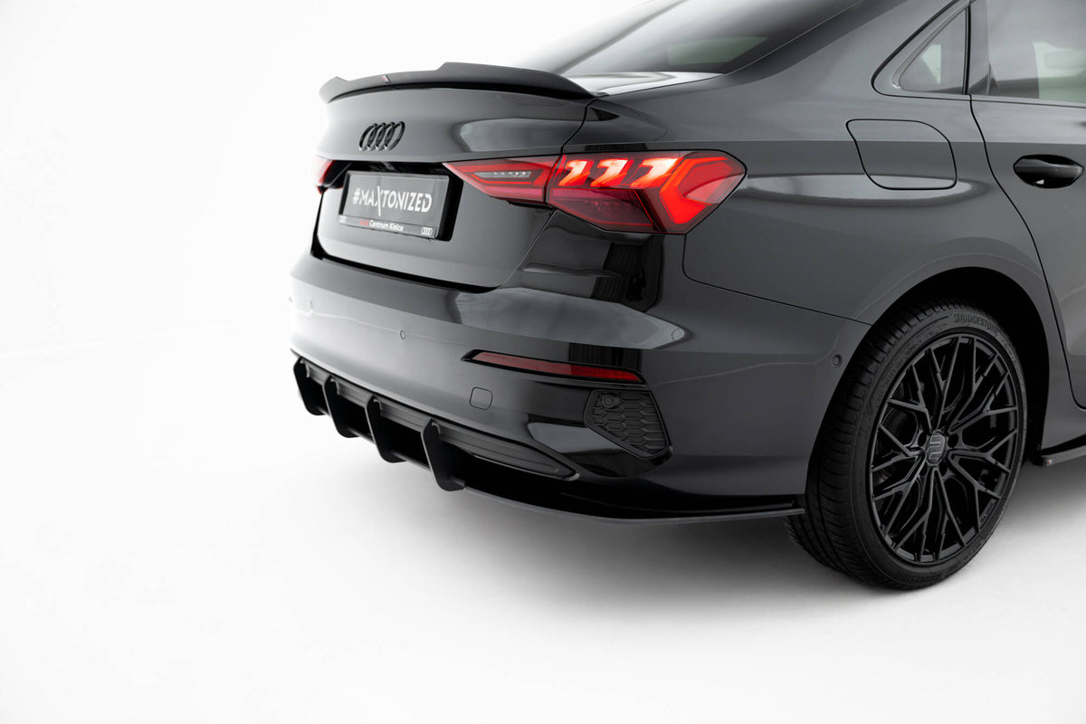 Sporty GTI V1-diffuser til Audi A3 8Y Sedan i høykvalitets ABS-materiale