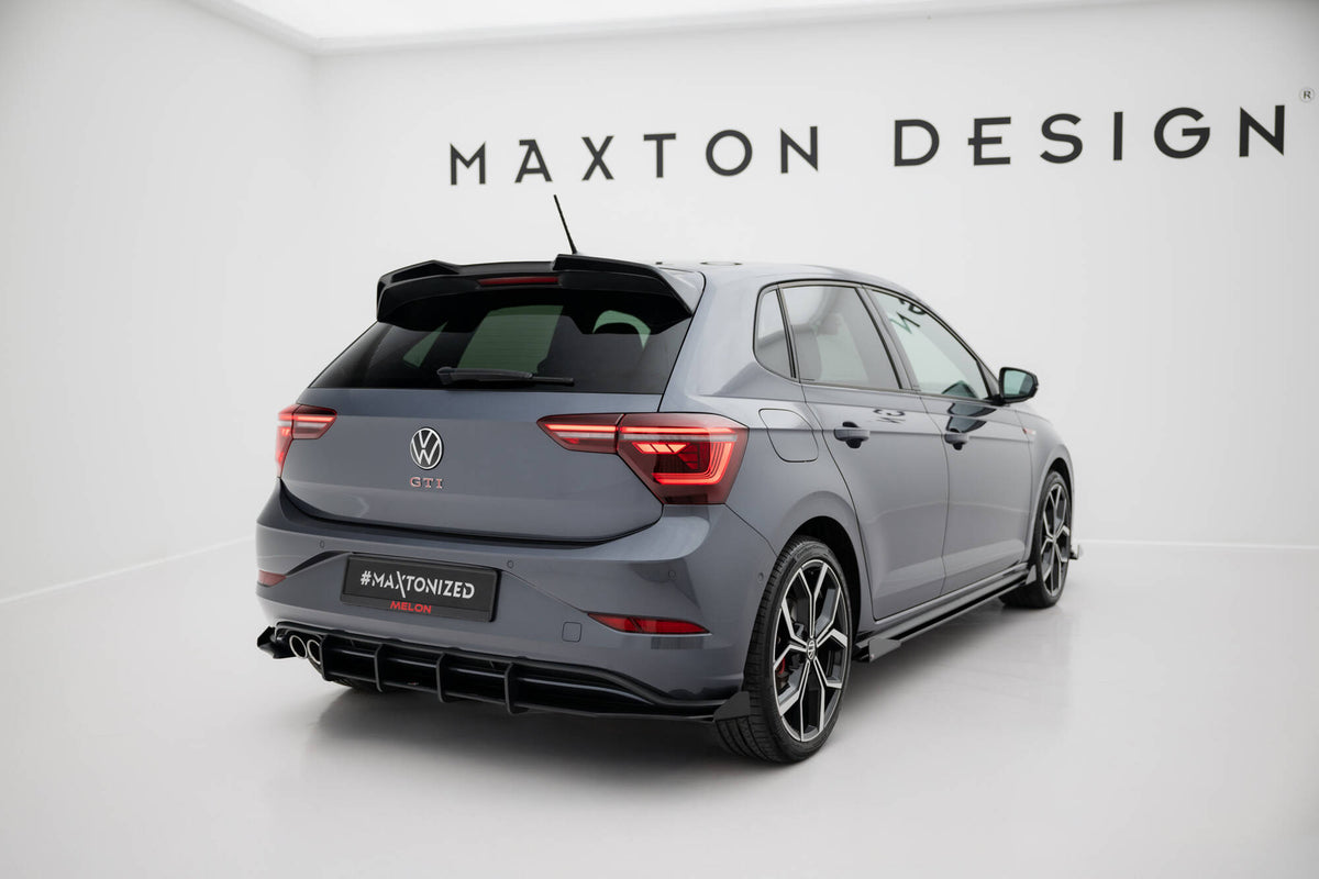 Street Pro diffuser med flaps for VW Polo GTI MK6 Facelift sett bakfra