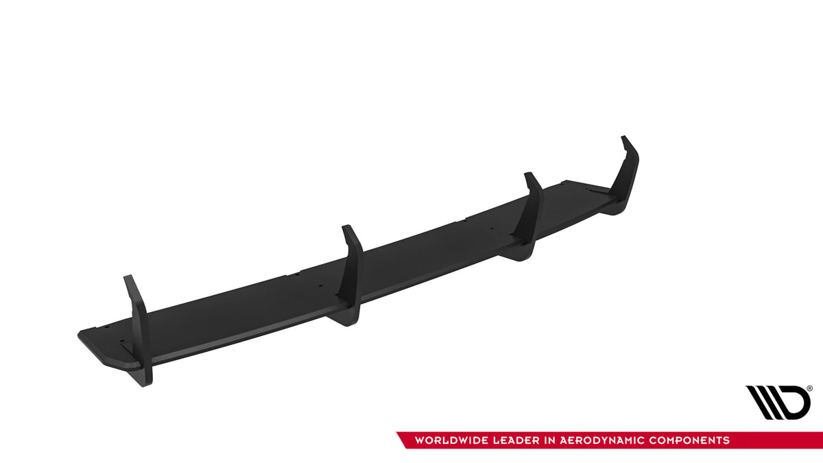 Street Pro bakdiffuser i matt svart finish for Elantra N MK7 sett ovenfra