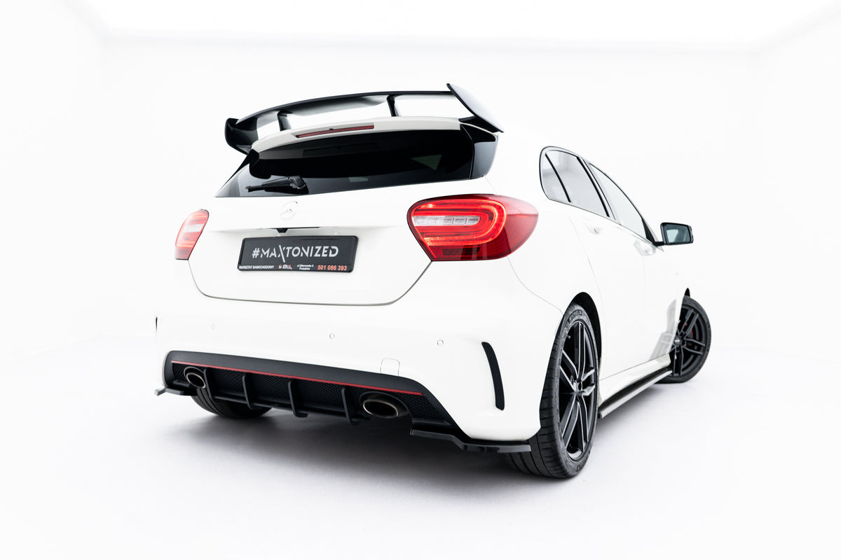 Street Pro bakdiffuser i matt sort ABS til Mercedes-Benz A-Klasse W176 AMG-Line