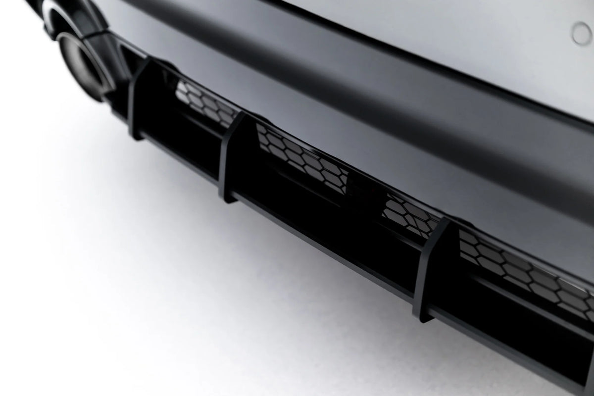 Nærbilde av diffuser i 10 mm ABS-plast til GR Yaris Mk4 Facelift