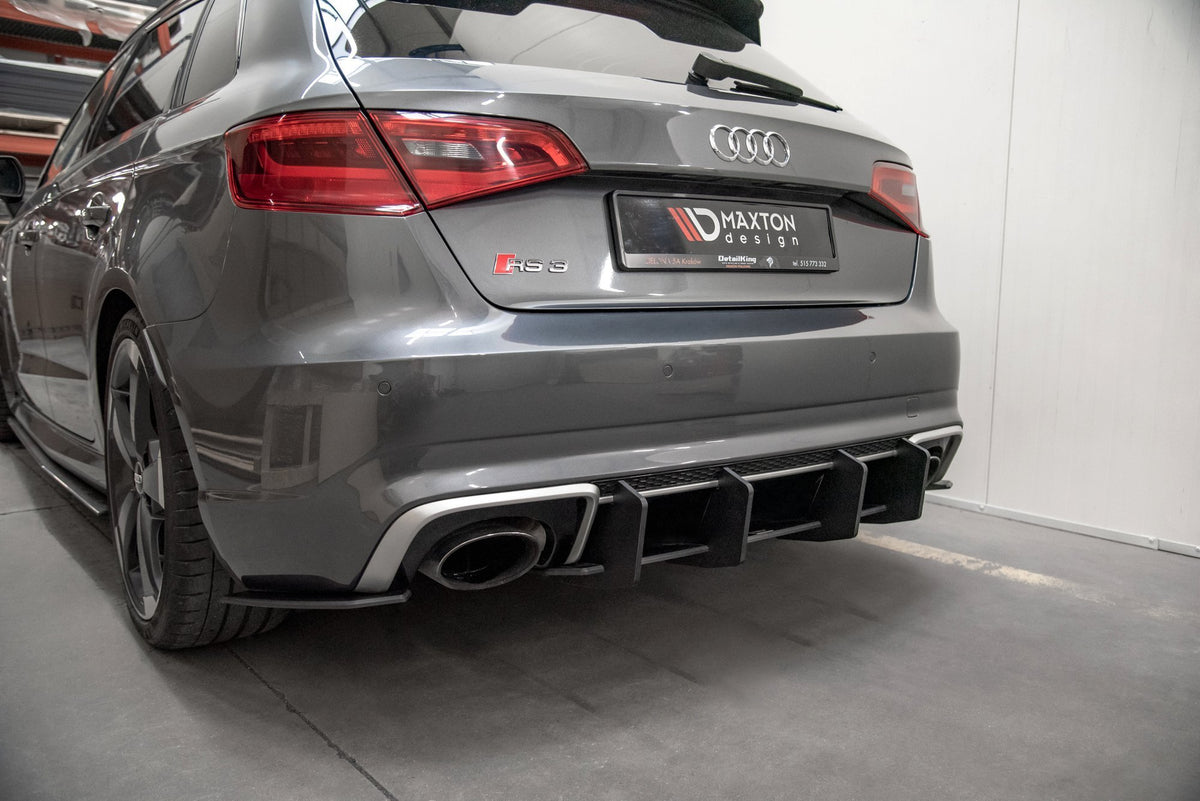 Street Pro bakdiffuser V.2 for Audi RS3 8V Sportback sett ovenfra