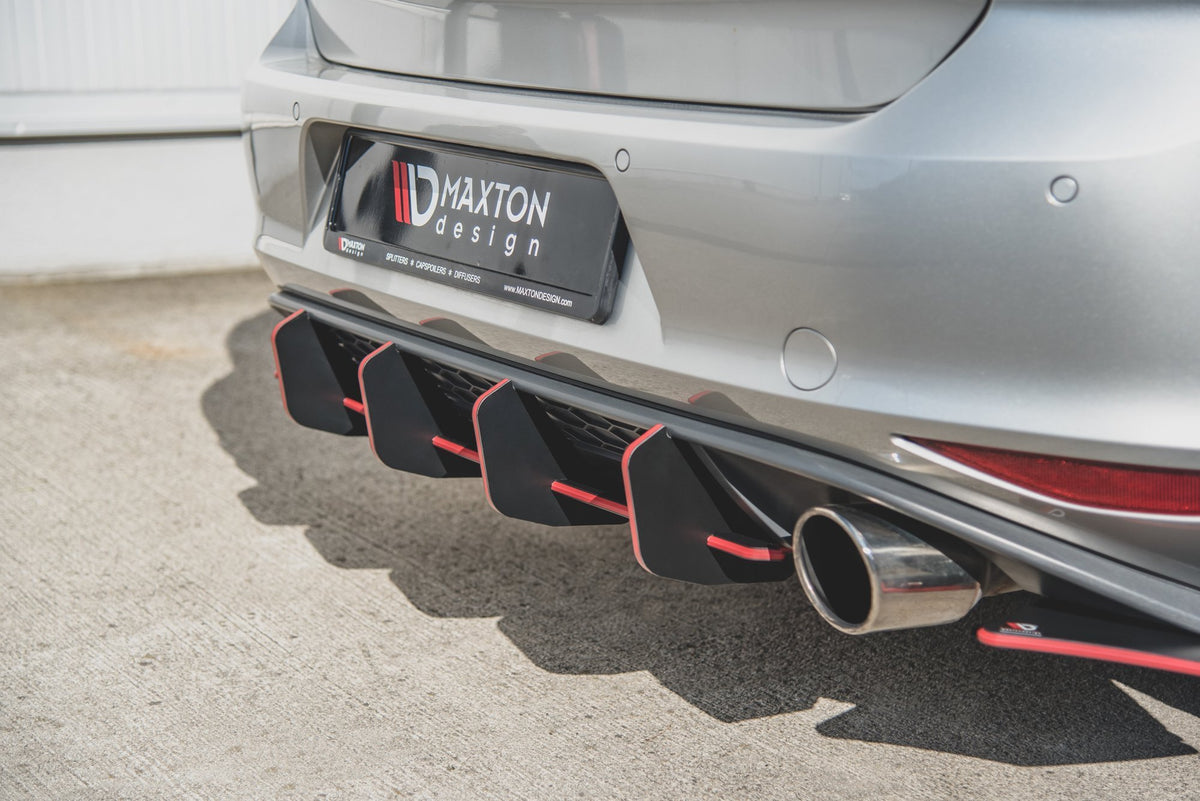 Street Pro bakre diffuser V.2 for Golf 7 GTI med monteringssett