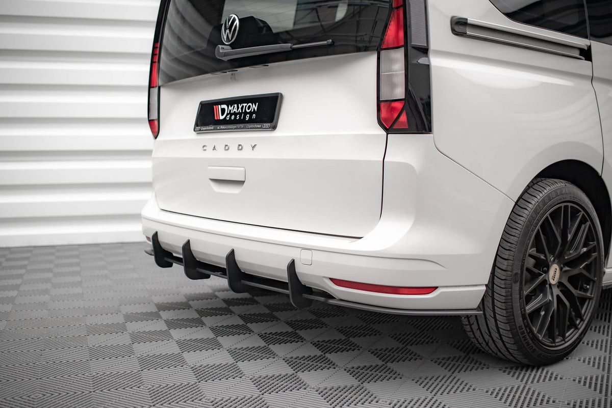 Sidevisning av M-Maxton diffuser for VW Caddy Mk5 som viser profil og aerodynamisk design