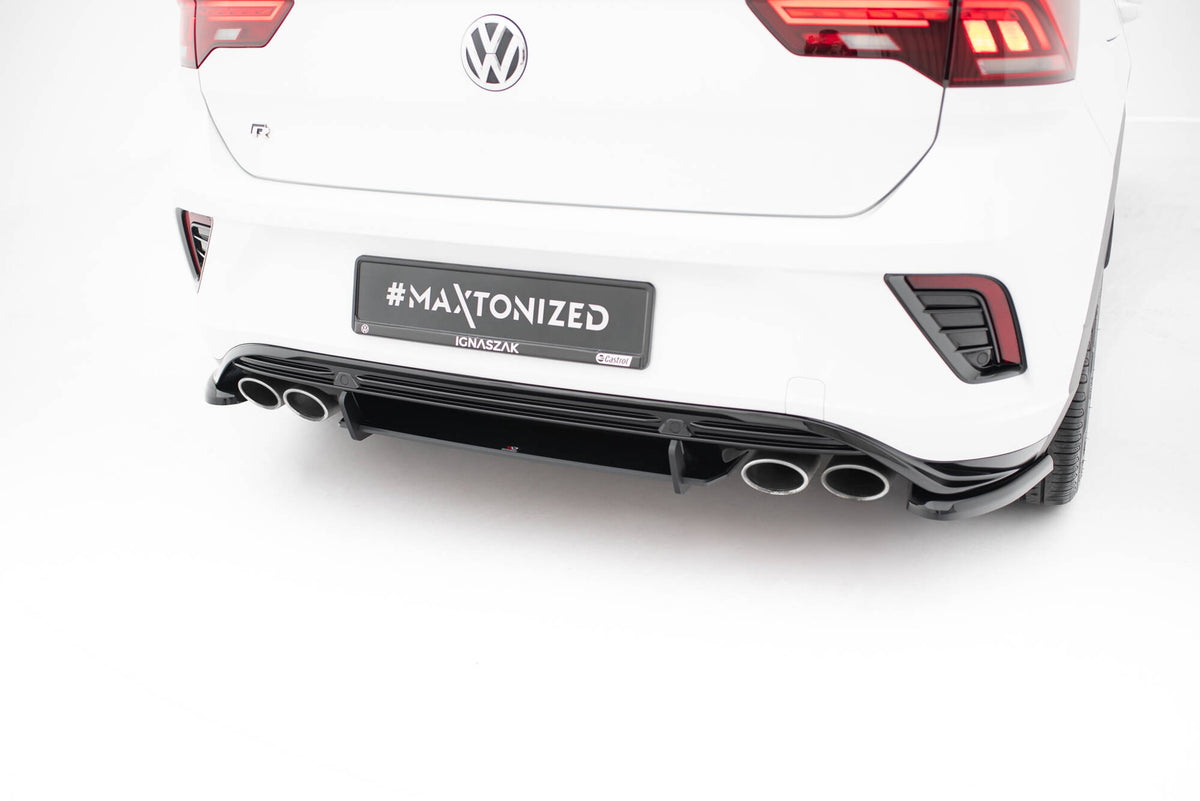 Street Pro bakdiffusor for VW T-Roc R Mk1, sett bakfra i strukturert svart