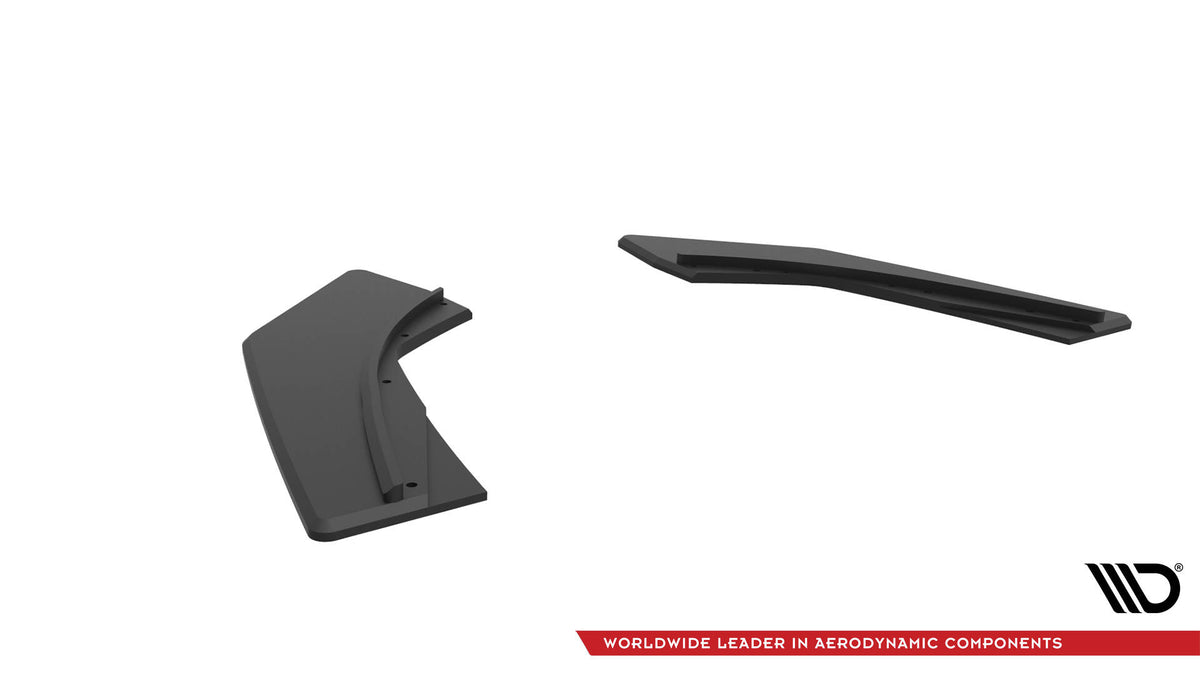 Komplett sett sideflaps bak til Audi S3 8V med monteringsutstyr og beskyttelsesfolie