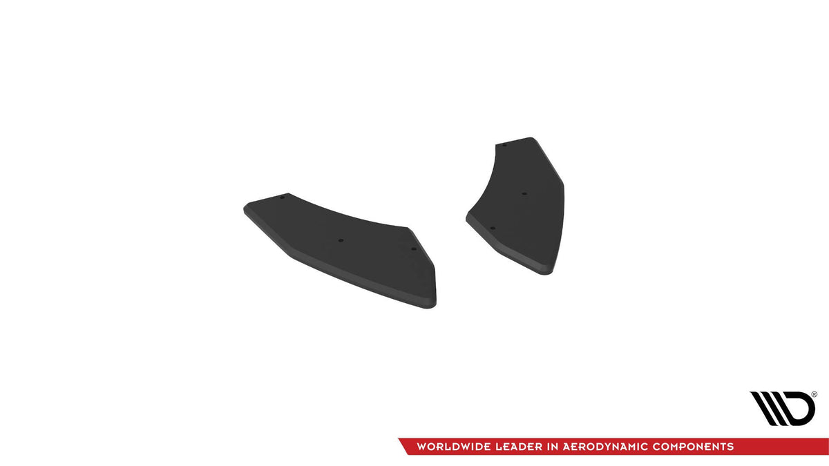Detaljbilde av tekstur og finish på sideflaps bak kompatibel med Audi S3 Sportback 8Y