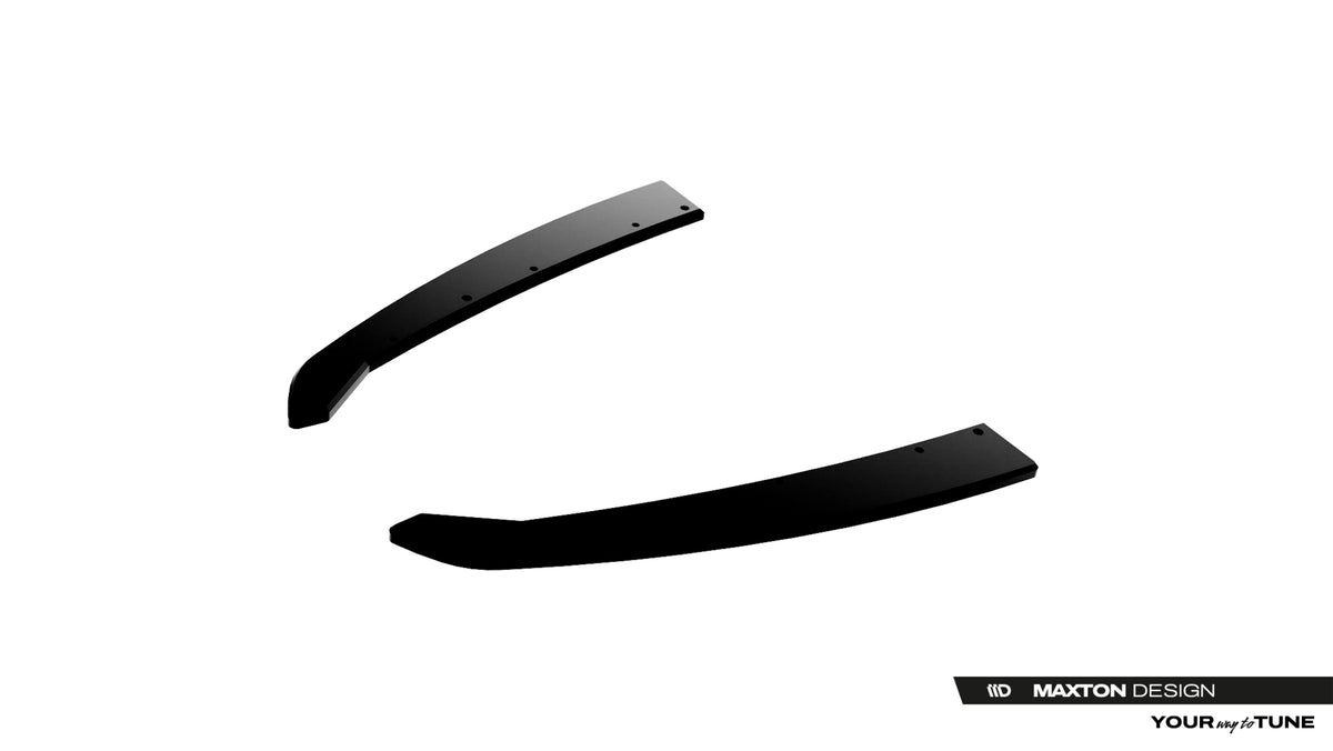 Detalj av 10 mm tykk ABS-kant på Sidesplittere Bak til Audi S5 B10