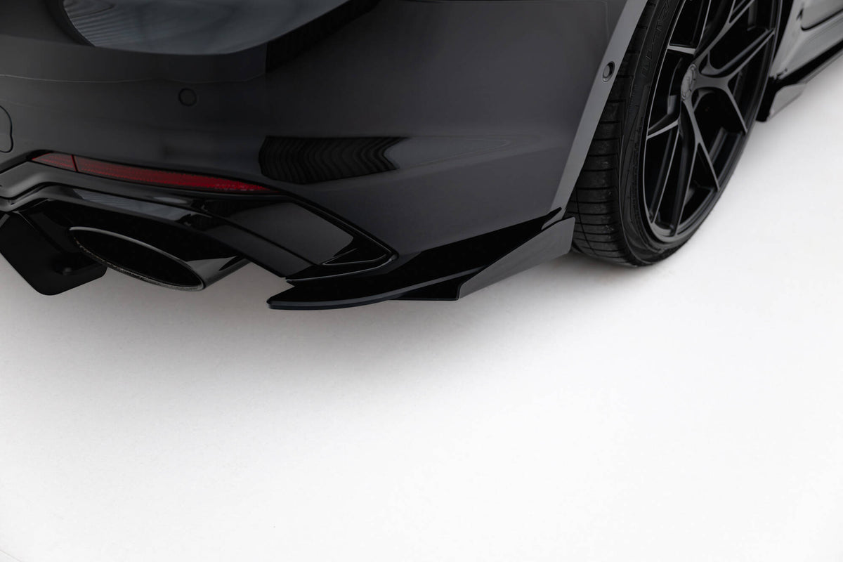 Street Pro bakre sidesplittere med flaps til Audi RS5 Sportback F5 sett ovenfra