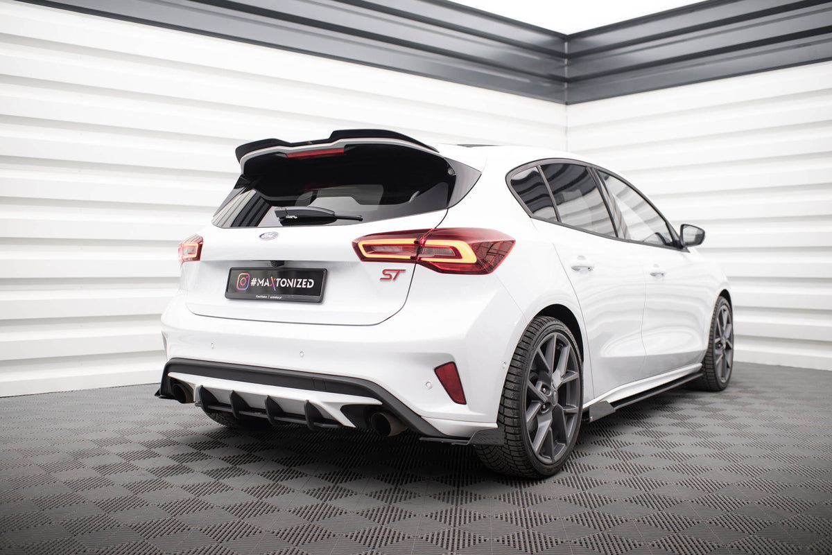 Maxton Design bakre sidesplitter med freste kanter for Focus ST MK4 ovenfra