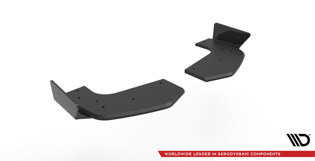 Maxton Design sideflaps bak for Hyundai i20 N, venstre og høyre del lagt ut