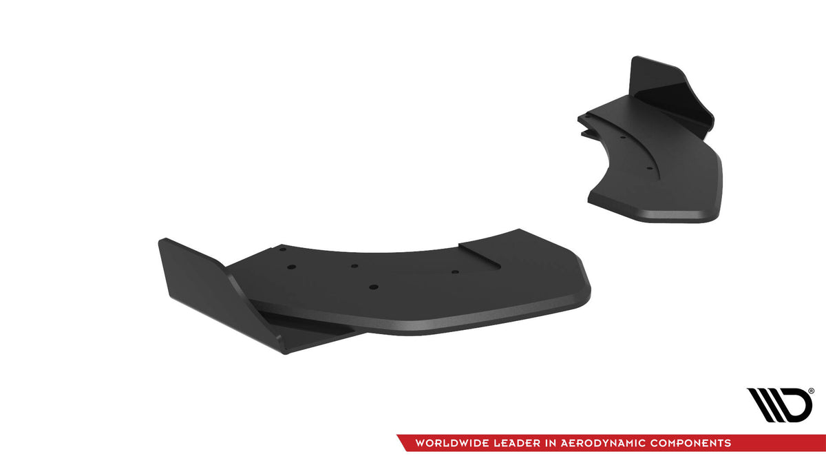 Maxton Design bakre sidesplittere og flaps for Veloster N, vist fra siden