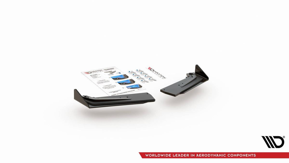 Sideflaps Bak Toyota Gr Yaris MK4 With Flaps – matt svart finish