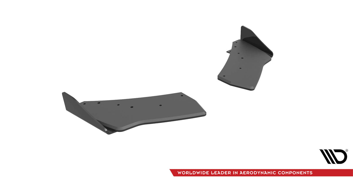 Maxton Design sideflaps montert på bakre støtfanger på VW Golf R MK7