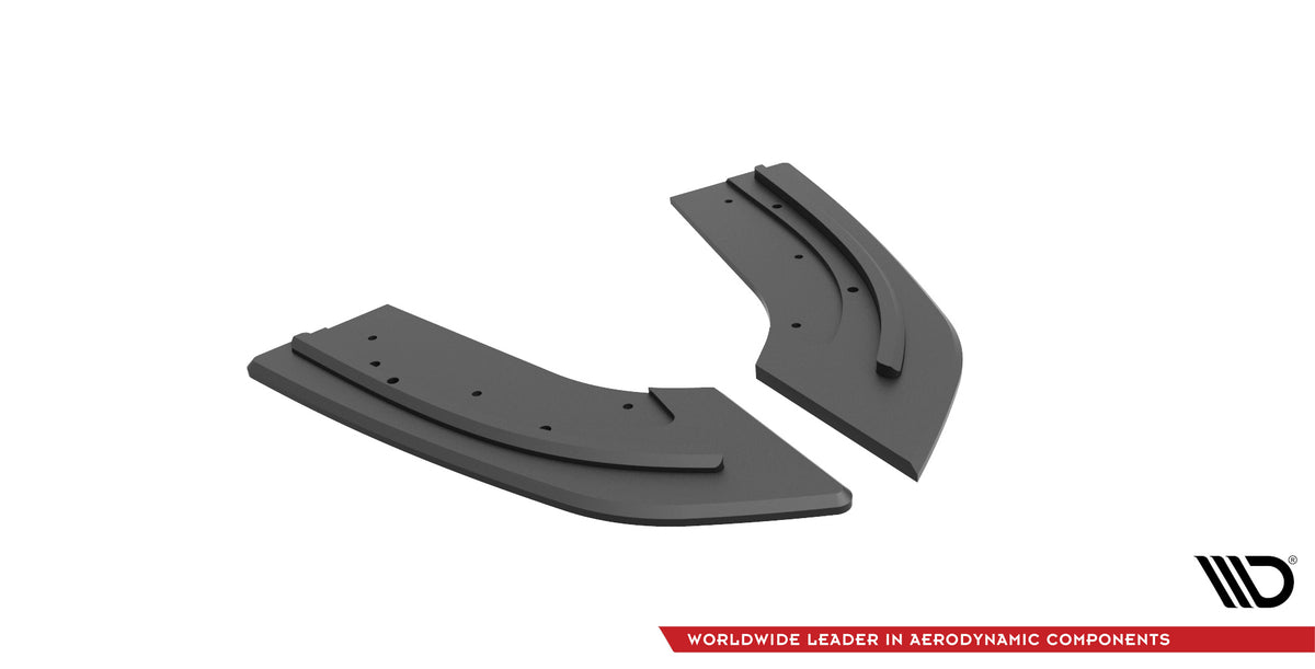 Bakre sideflaps for Mazda 3 MPS MK1 med monteringsutstyr og beskyttelsesfolie