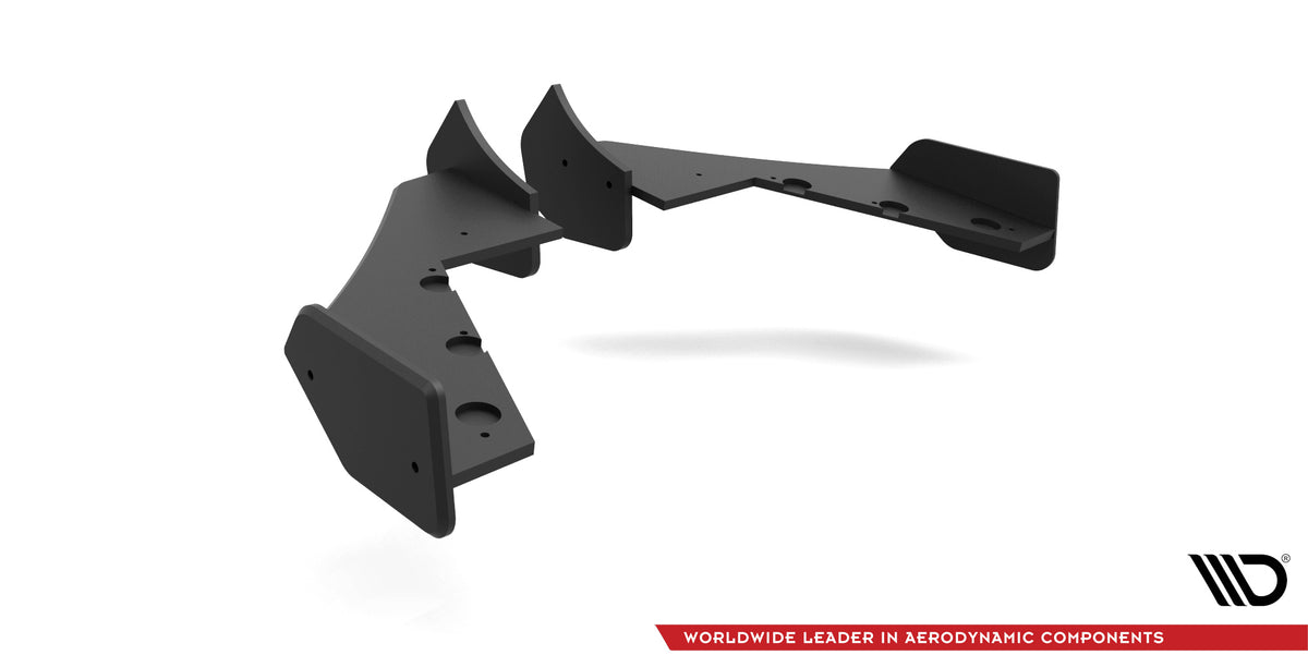 Blank svart sideflap til Subaru BRZ detaljbilde av overflate og finish