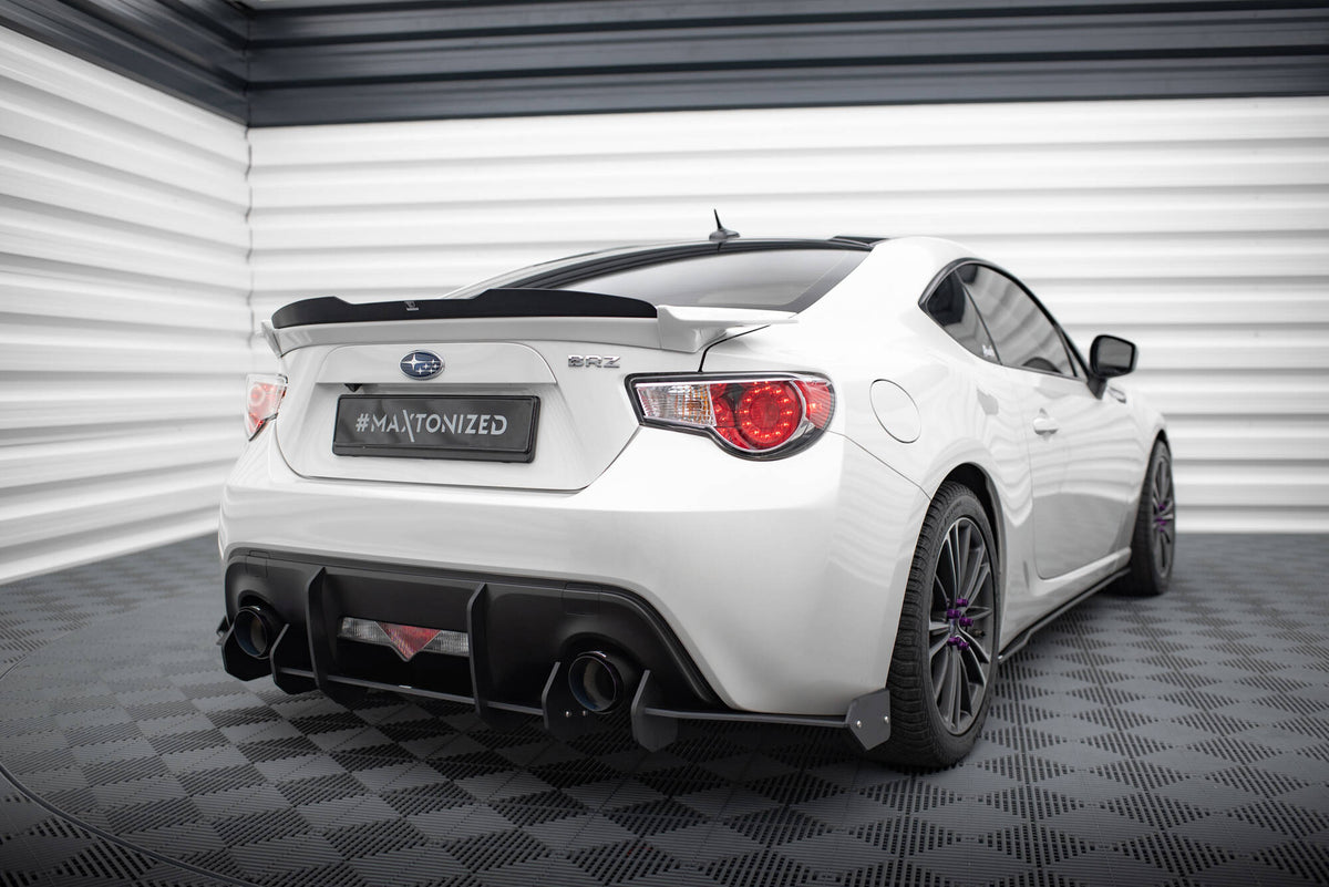 Bakre sideflaps Street Pro til Subaru BRZ MK1 sett ovenfra på hvit bakgrunn
