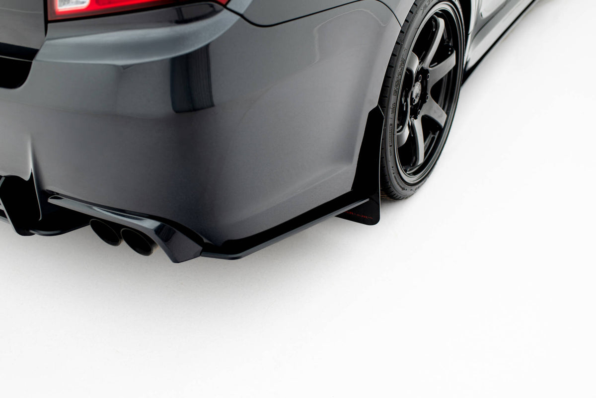 Street Pro bakre sideflaps for Subaru Impreza WRX STI Facelift, sett ovenfra