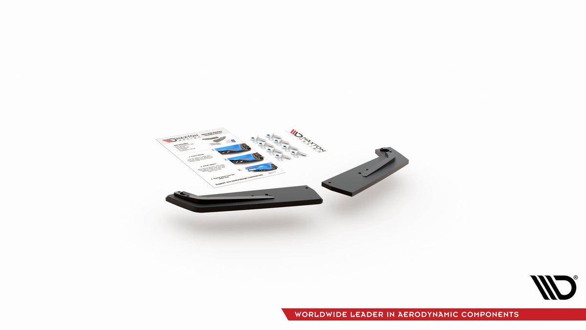 Sideflaps Bak Toyota Gr Yaris MK4 RS – matt svart finish