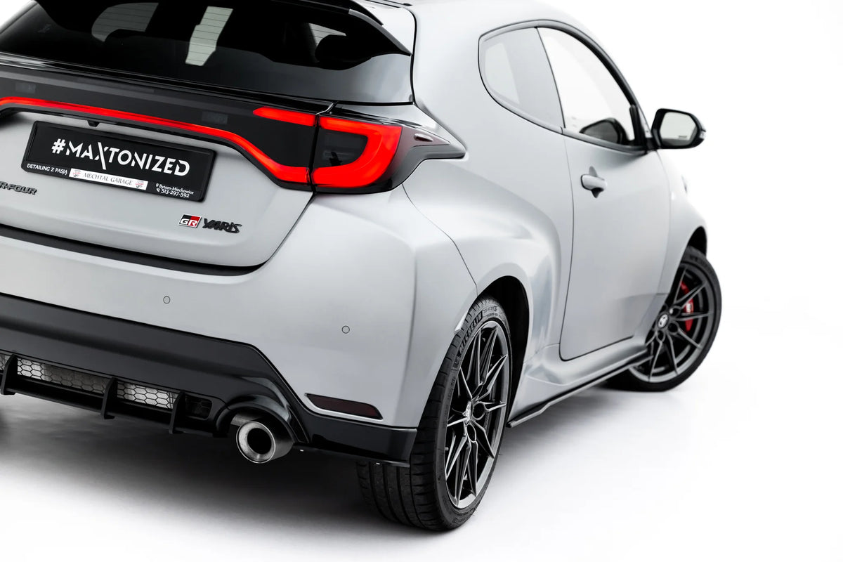 Sidesplittere bak i matt sort ABS til Toyota GR Yaris Mk4 Facelift