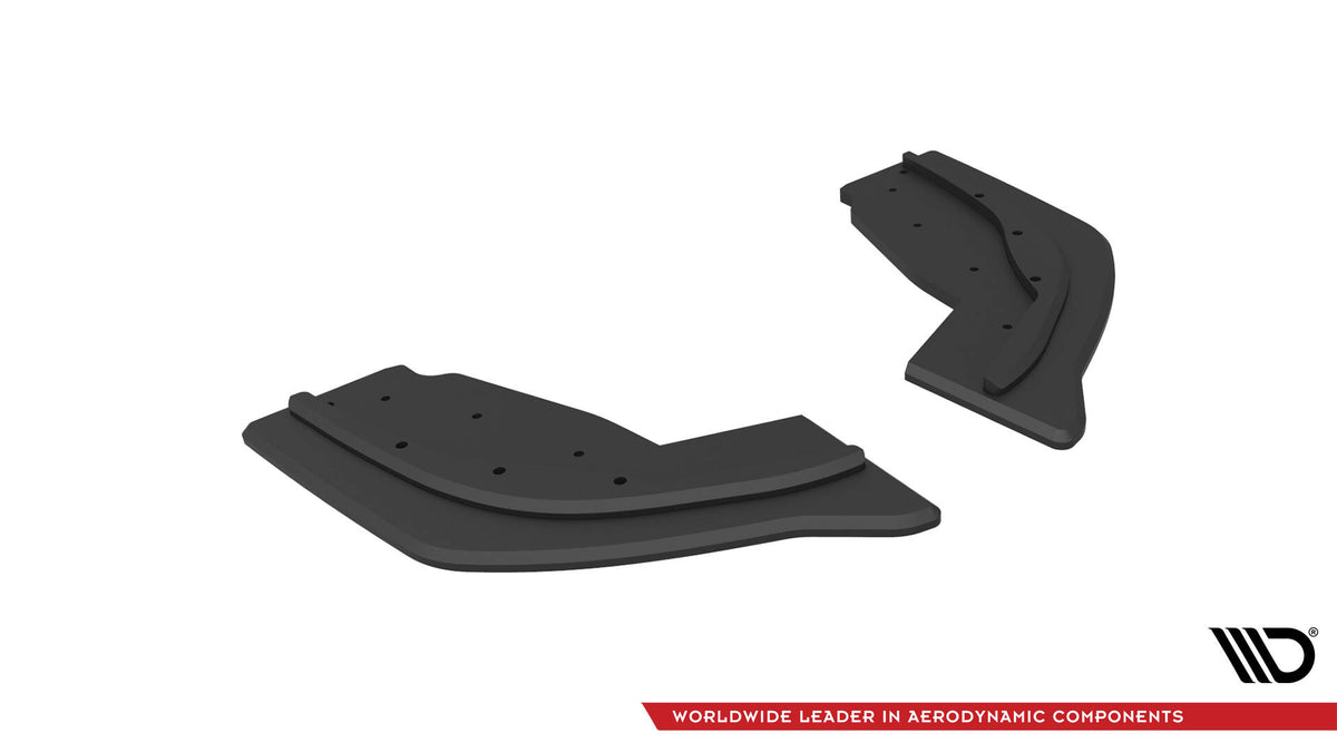 BMW F40 M-Pakke med bakre sideflaps V.1 – ulakkert ABS-plast, sett bakfra