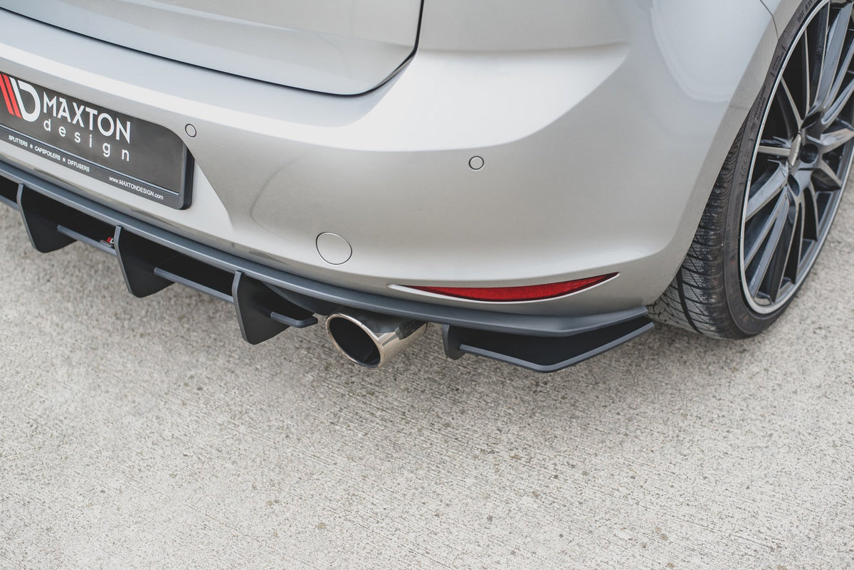 Sidesplittere Bak til Volkswagen Golf 7 GTI i mattsvart ABS-plast