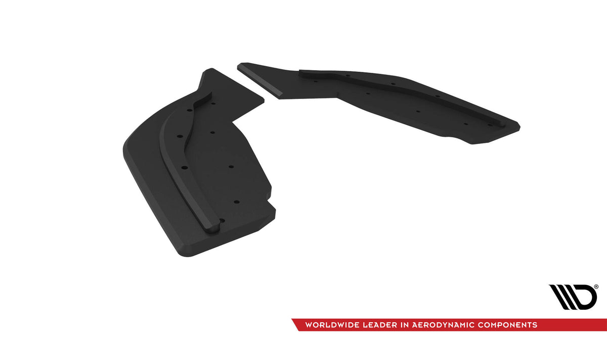 Bakre sideflaps Rear V.2 på BMW 1 F40 M135i – ulakkert ABS-plast, sett bakfra
