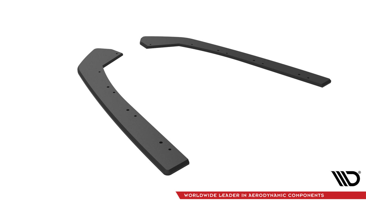 Street Pro sideflaps bak for Jetta GLI MK7 vist fra siden i matt svart finish