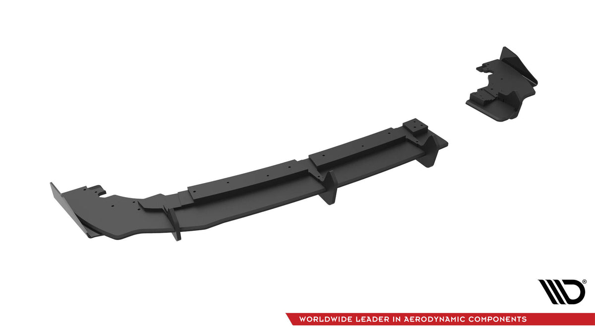 Maxton Design Street Pro bakre diffuser til Fiesta MK8 ST sett ovenfra