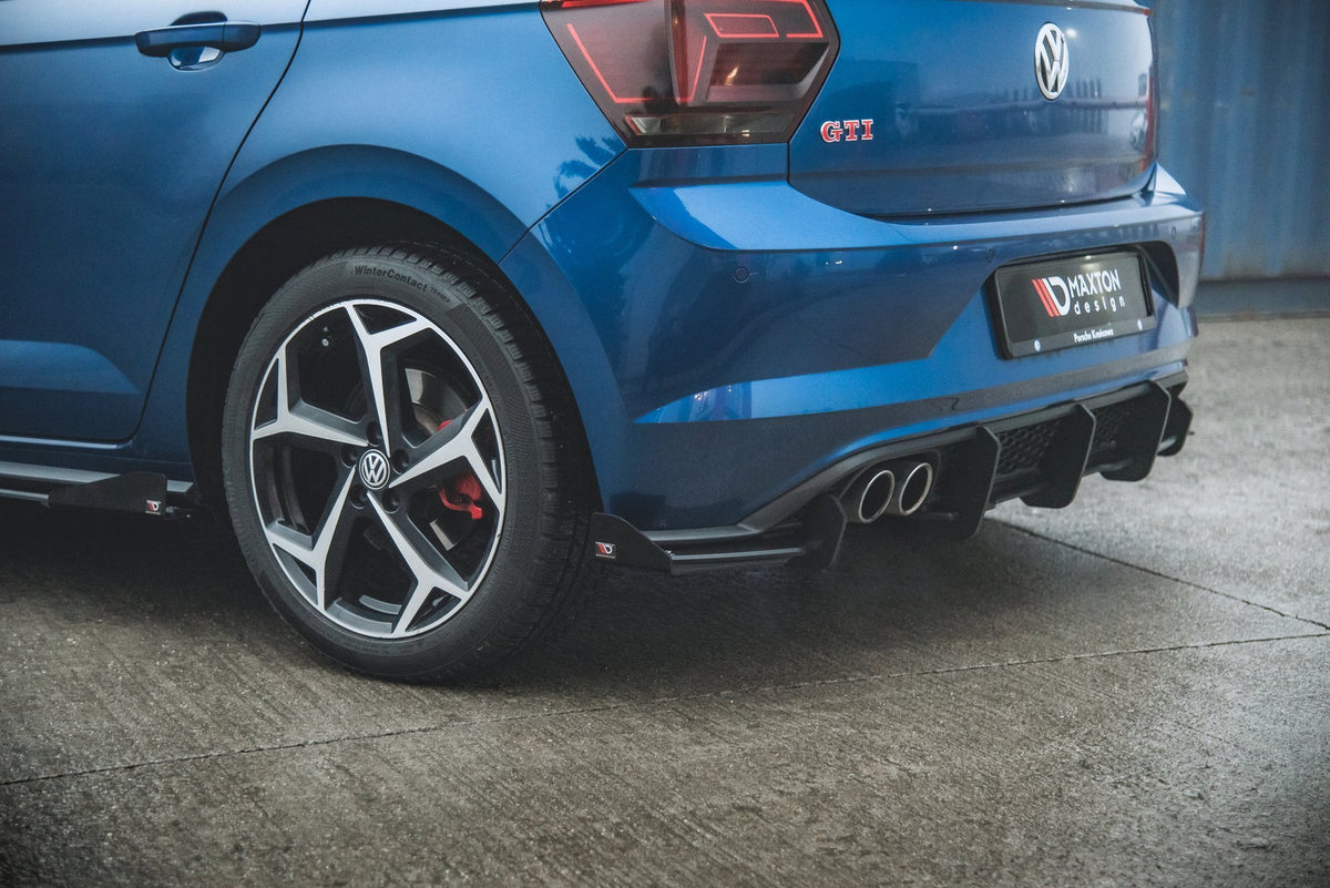 Street Pro diffuser til Volkswagen Polo GTI Mk6 i matt sort ABS
