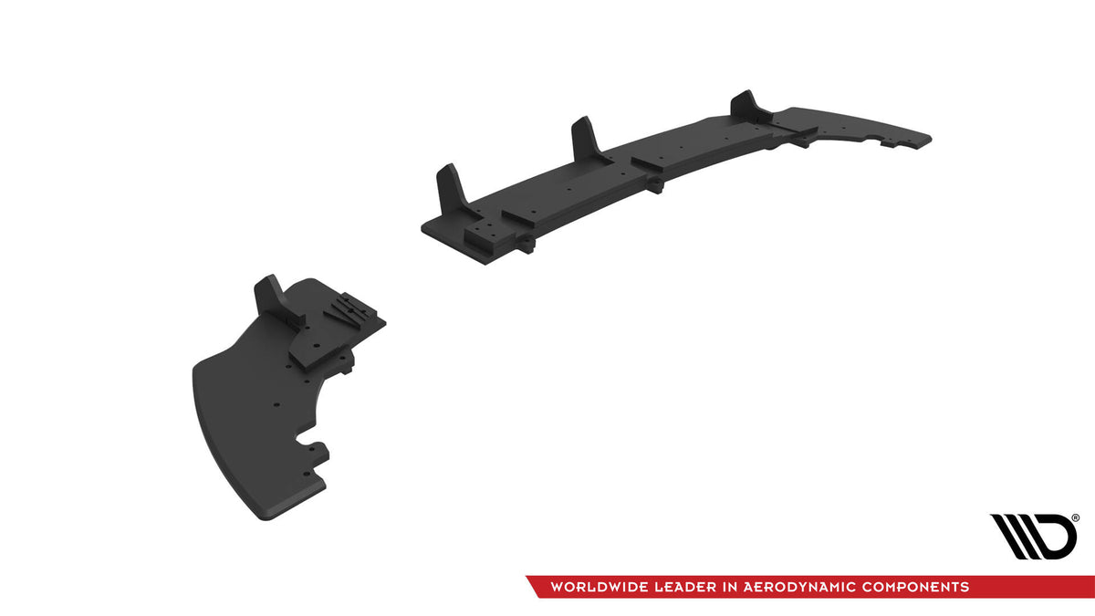 Street Pro bakre diffuser for Fiesta MK8 ST med beskyttelsesfolie sett ovenfra