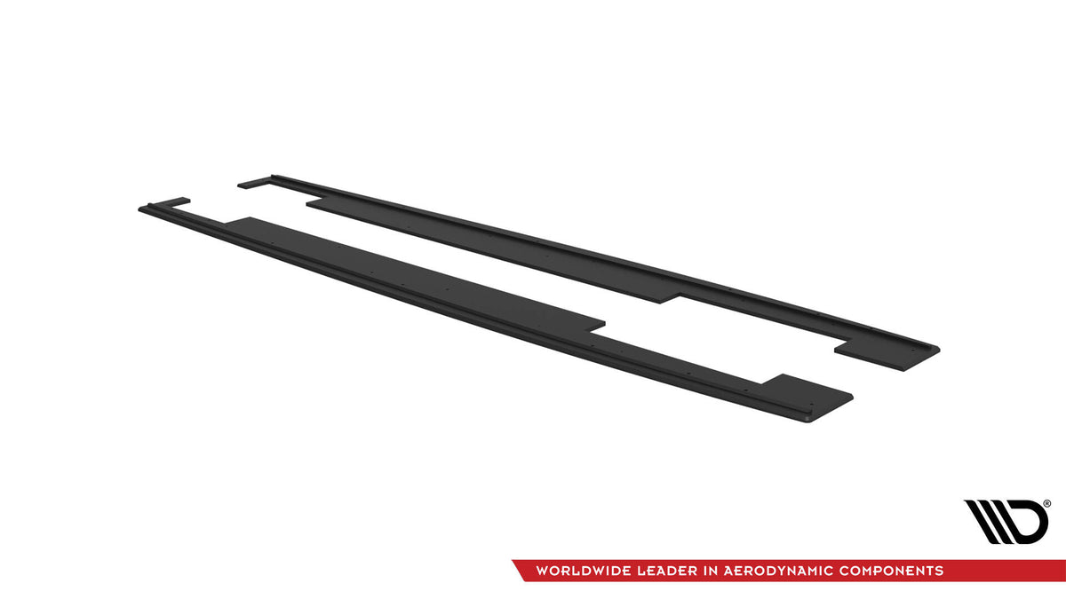Sideskjørt-diffusorer for Audi A7 C7 med medfølgende monteringsutstyr