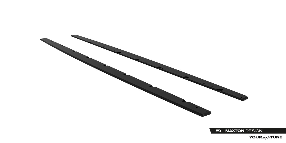 Matt svart sideskjørt diffuser fra Maxton til BMW M235i Gran Coupe F74