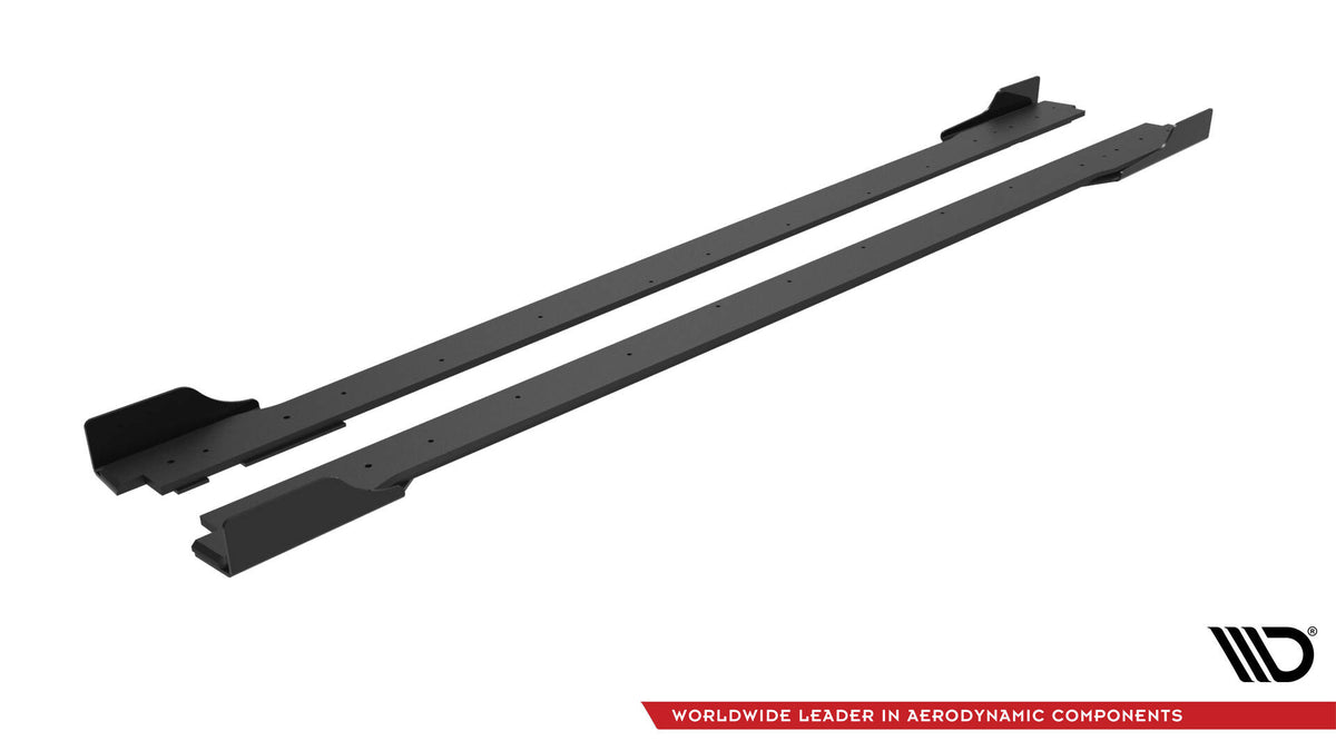 Street Pro Sideskjørt med Flaps Hyundai Veloster N MK2 V1 - HYVE2NCNC-SD1B+SF1G