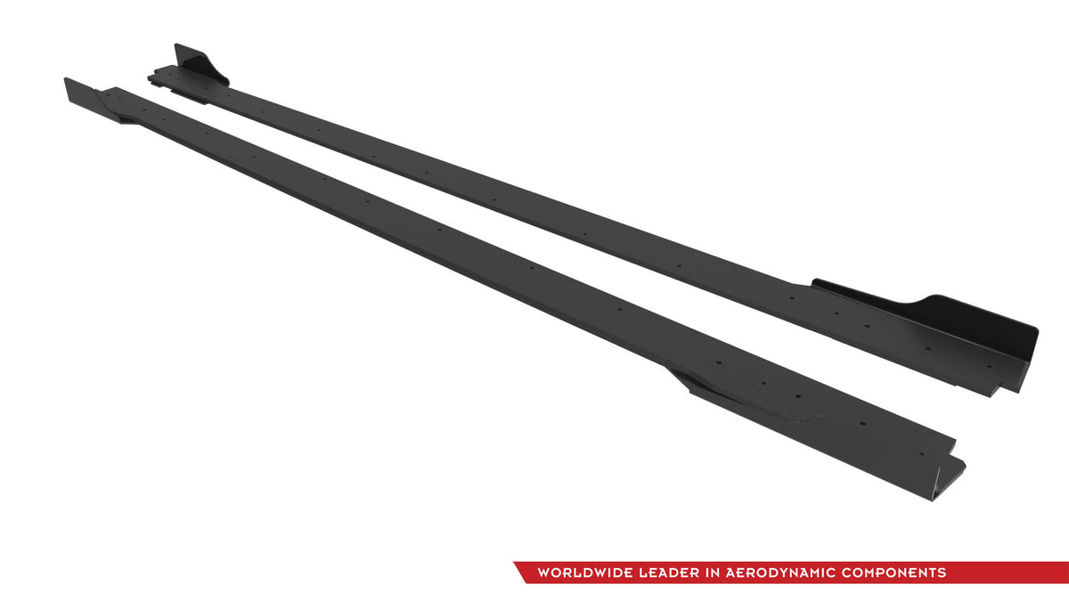 Street Pro Sideskjørt med Flaps Hyundai Veloster N MK2 V1 - HYVE2NCNC-SD1B+SF1G