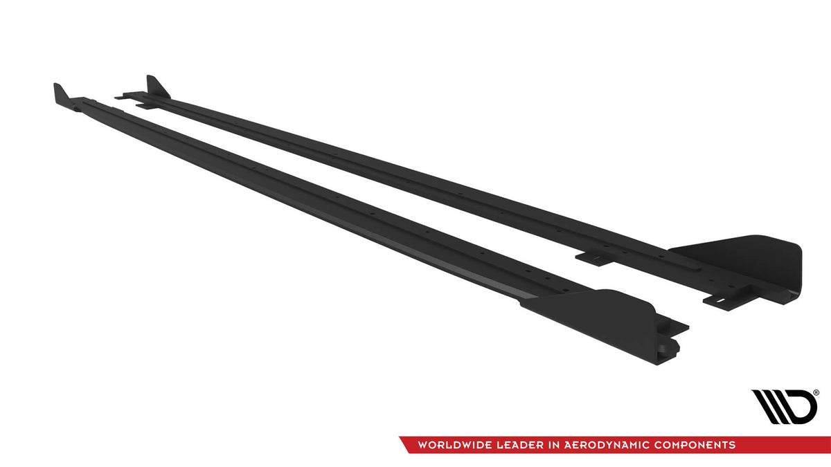 Sideskjørt Street Pro Kia ProCeed GT / Ceed GT Facelift med Flaps - KICE3FPROGTCNC-SD1B+SF1G