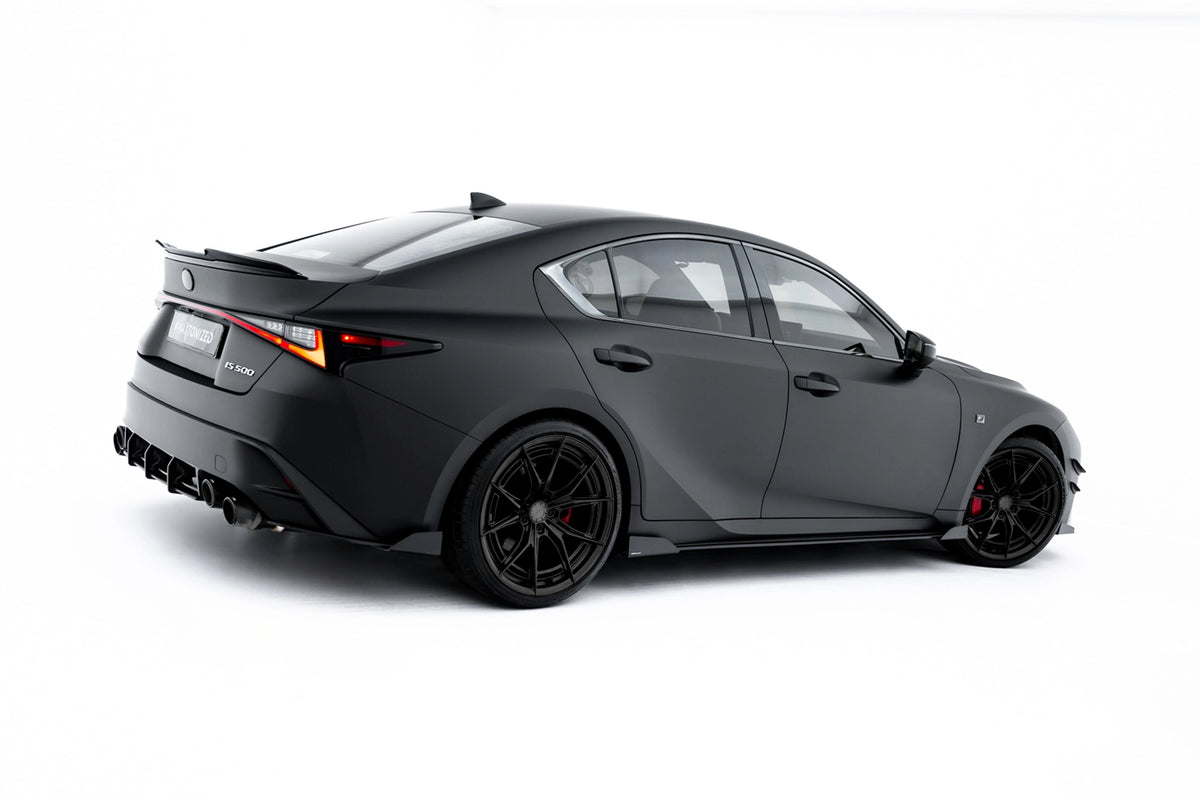 Sideskjørt diffusers Street Pro til Lexus IS 500 Mk3 Facelift 2 i matt sort ABS-plast