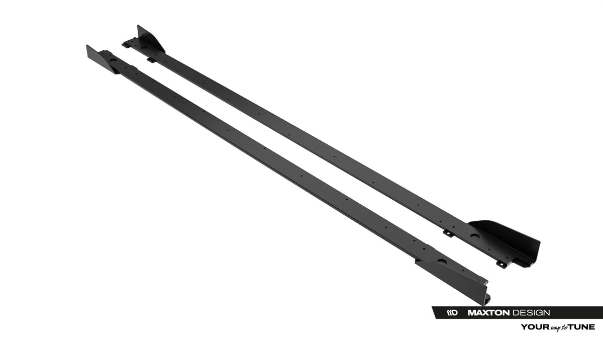 Maxton Design sideskjørt diffusers med flaps for Lexus IS 500 Mk3 Facelift 2