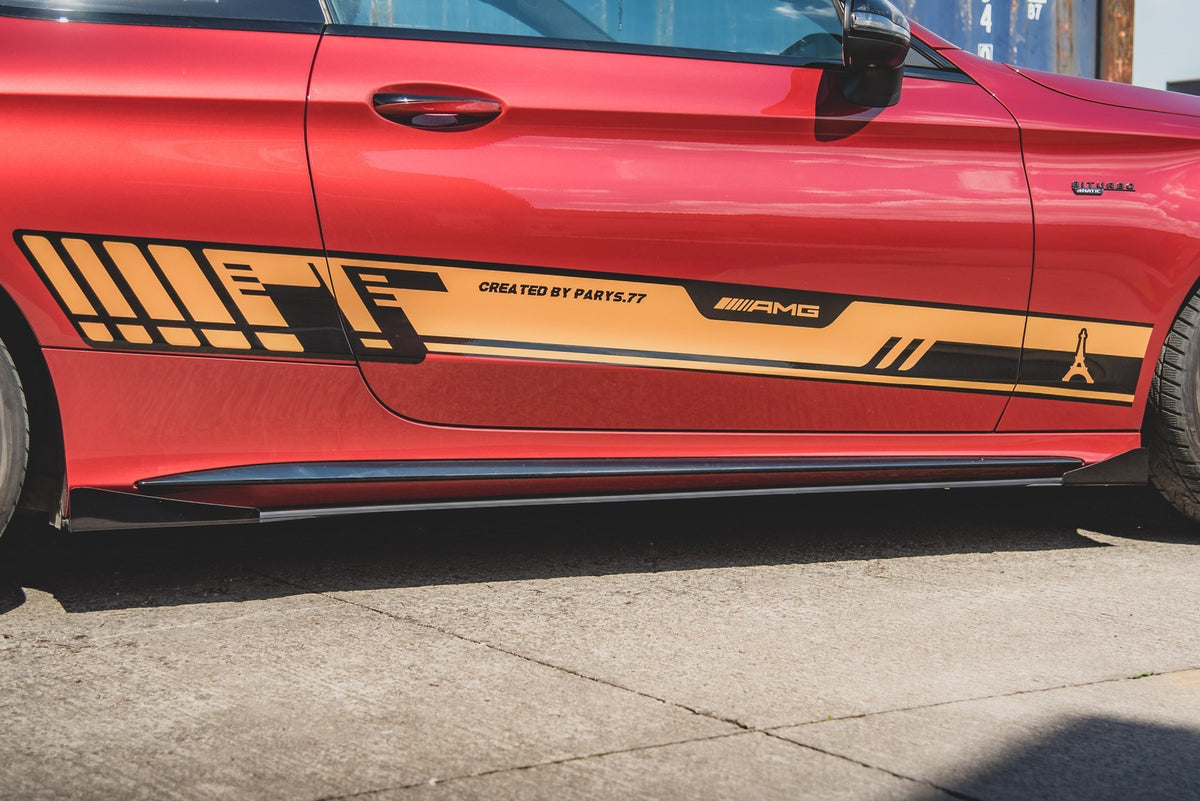 Komplett sett med Street Pro diffusorer og flaps til Mercedes C Coupe C205