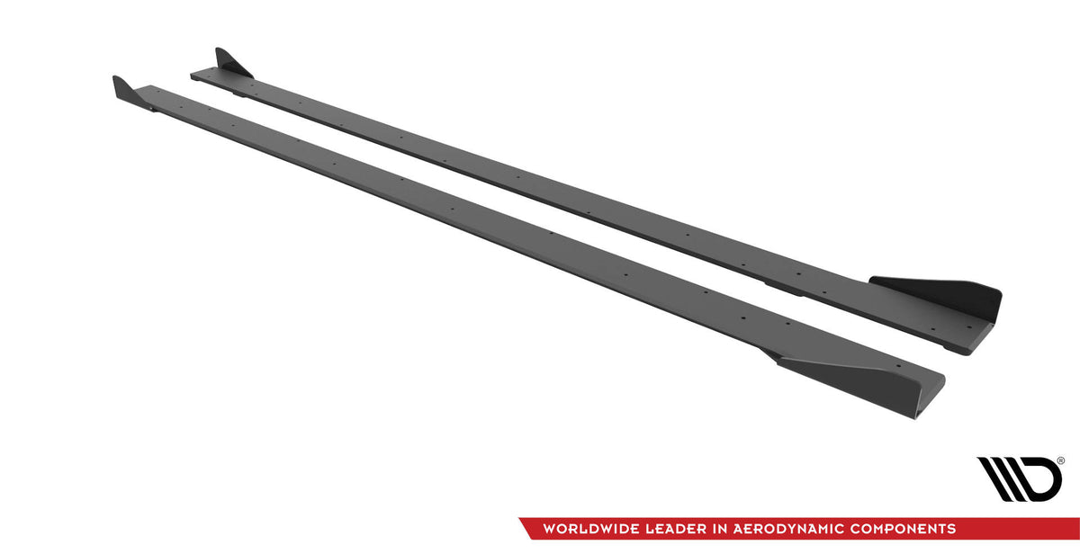 Maxton Design Street Pro sideskjørt for Golf R MK7, detaljbilde av overflatefinish