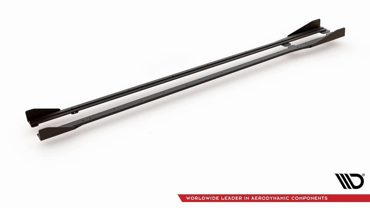 Sideskjørt Street Pro VW Golf R / R-Line MK7 Facelift med Flaps - VWGO7FRCNC-SD2B+SF1G