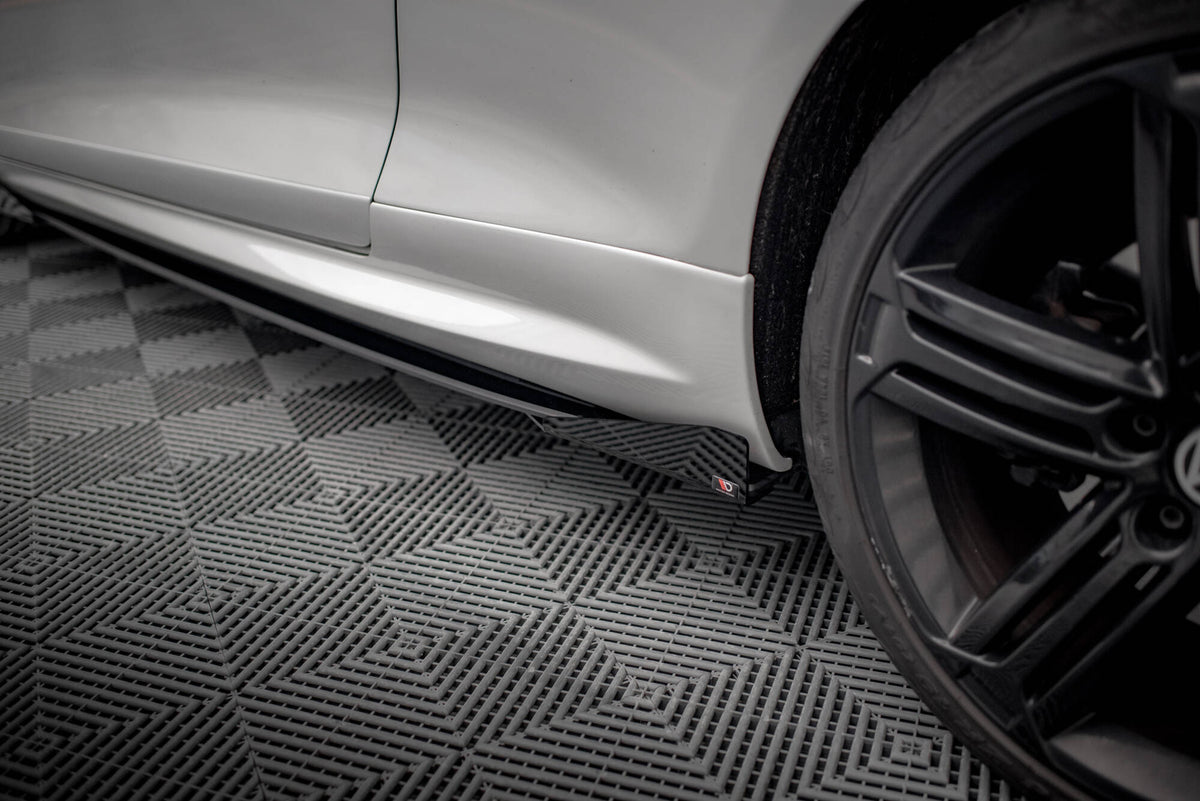 Street Pro flaps og sideskjørt-diffuser for Scirocco R Mk3 sett ovenfra