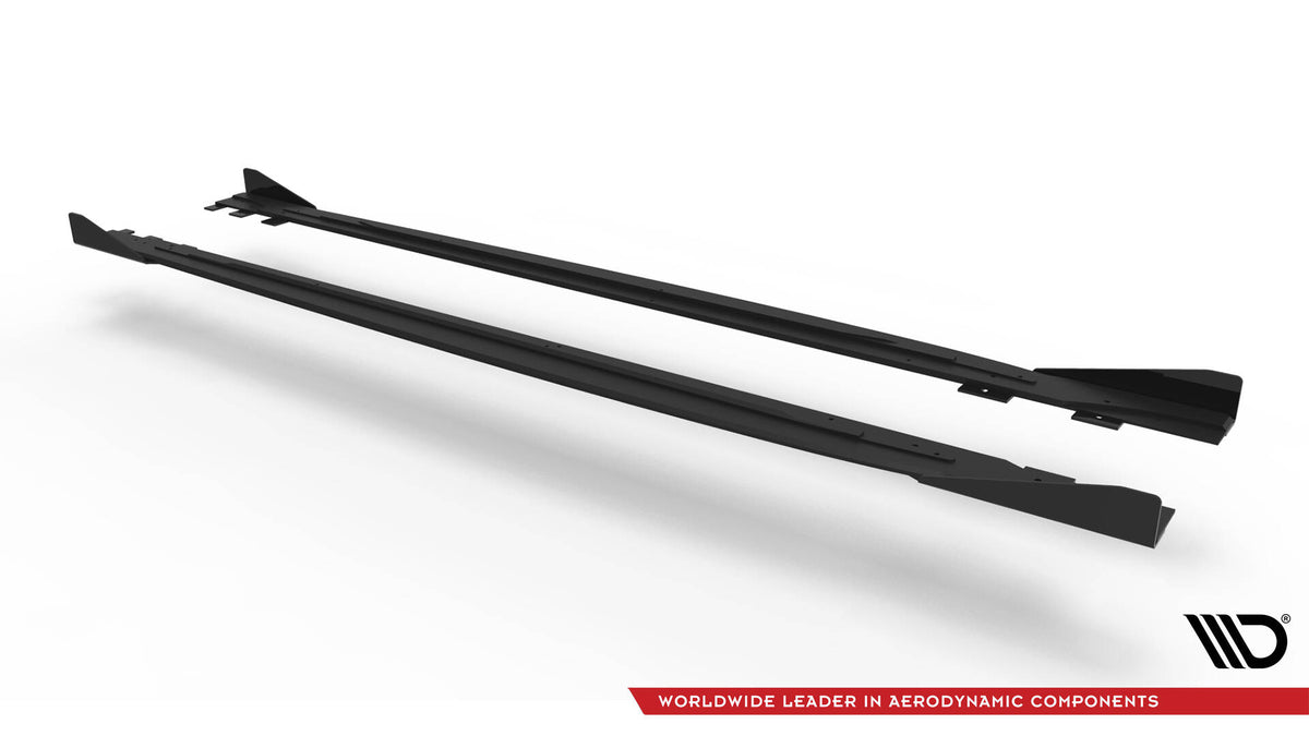 Street Pro Sideskjørt Diffusorer + Flaps VW Scirocco R Mk3 - VWSC3RCNC-SD2B+SF1G