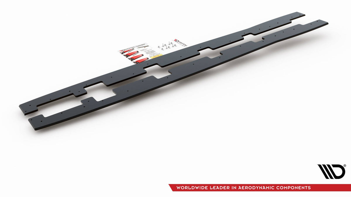Maxton Design sideskjørt-diffuser for Ford Focus RS MK3 – underside og monteringspunkter