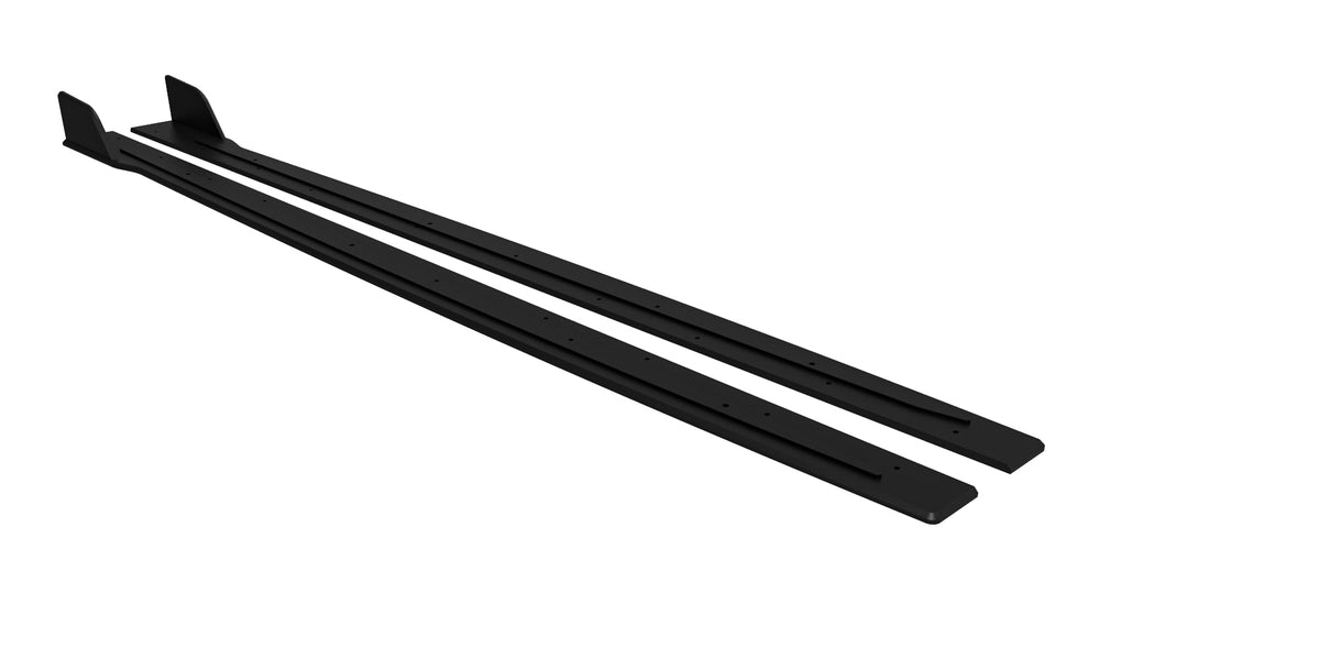 Maxton Design sideskjørt diffusorer for Renault Megane RS MK4, skrå vinkel forfra