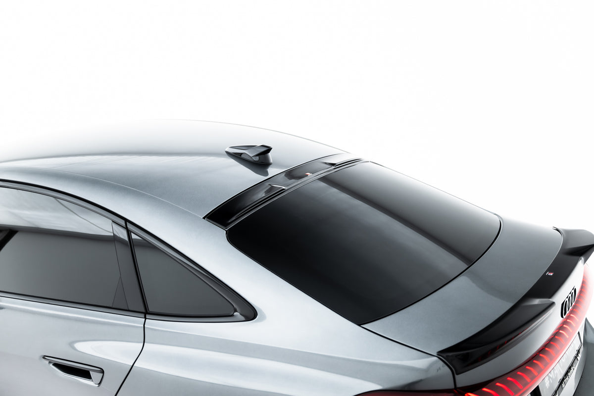Maxton Design spoiler cap montert på Audi A5 S-Line Sedan B10, sidevinkel