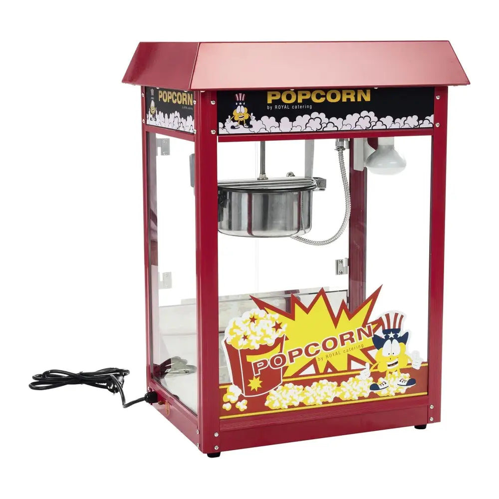 Popcornmaskin Med Teflonbelegg 4-5 Kg/t - Rød Hette - 1
