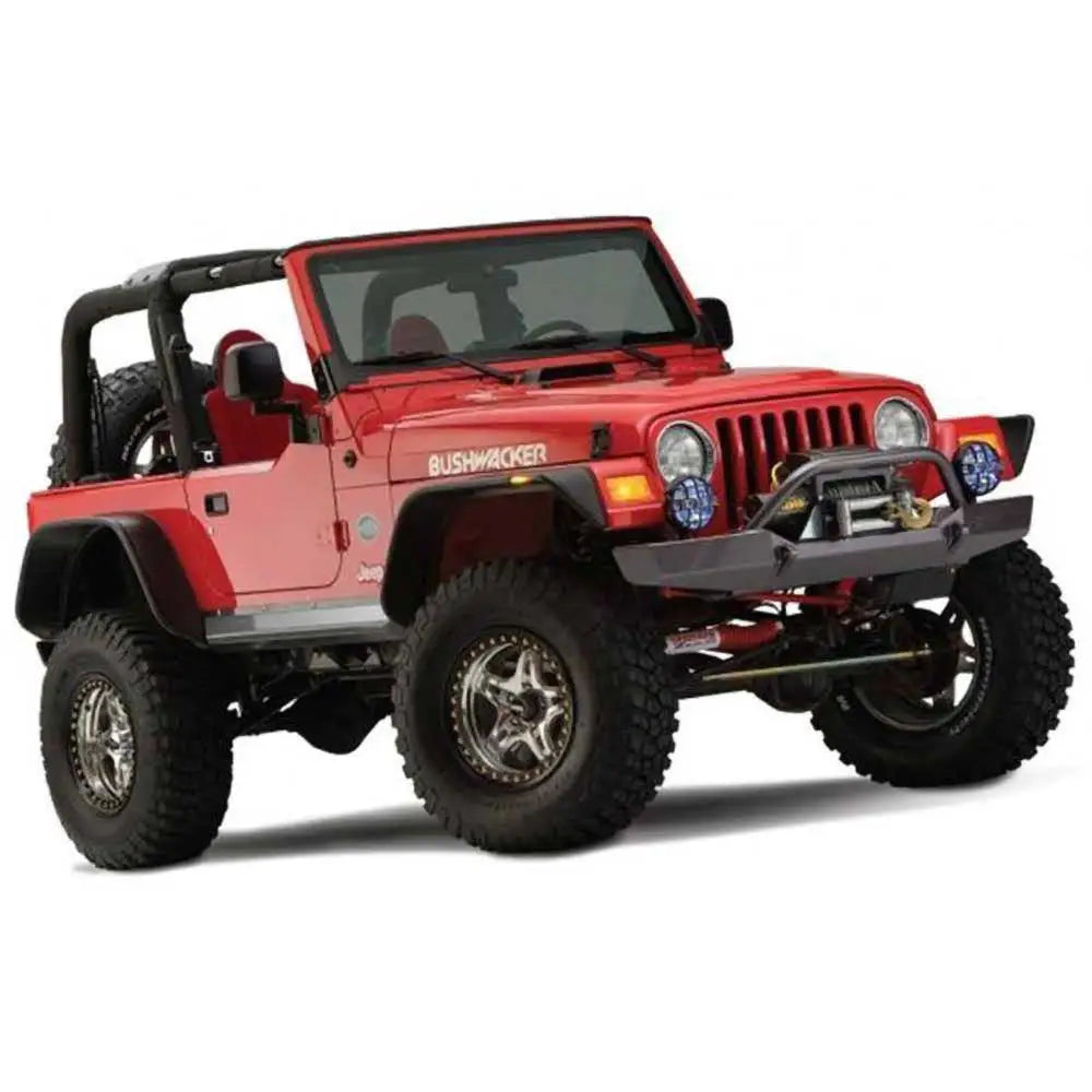 Posjeringsutvidelser Til Skjermene Bushwacker Flat Style - Jeep Wrangler Tj 97-06 - 5