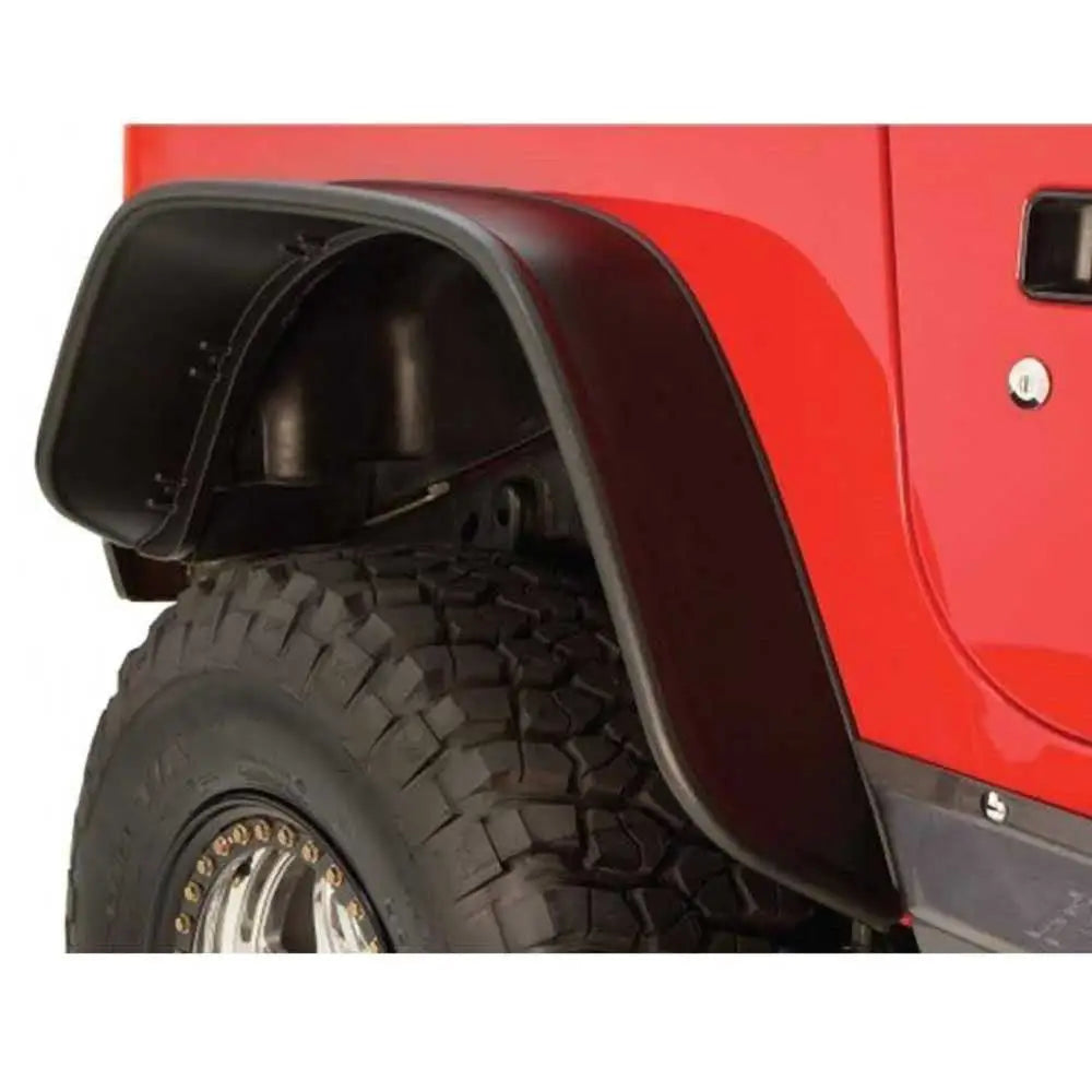 Posjeringsutvidelser Til Skjermene Bushwacker Flat Style - Jeep Wrangler Tj 97-06 - 4